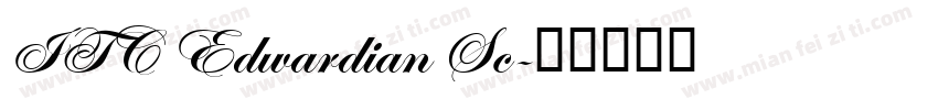 ITC Edwardian Sc字体转换